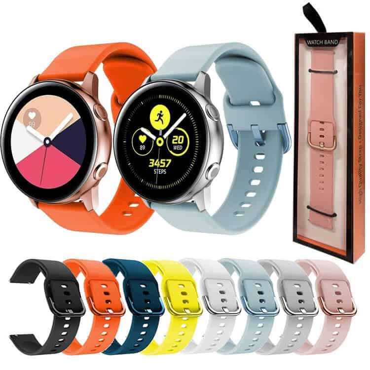 Samsung Galaxy Watch 7 FE 6 5 4 3 Pro Active 2 Gear S2 Replacement Wristband Adjustable Silicone Strap For Women Men Samsung Galaxy Watch 7 FE 6 5 4 3 Pro Active 2 Gear S2 Replacement Wristband Adjustable Silicone Strap For Women Men